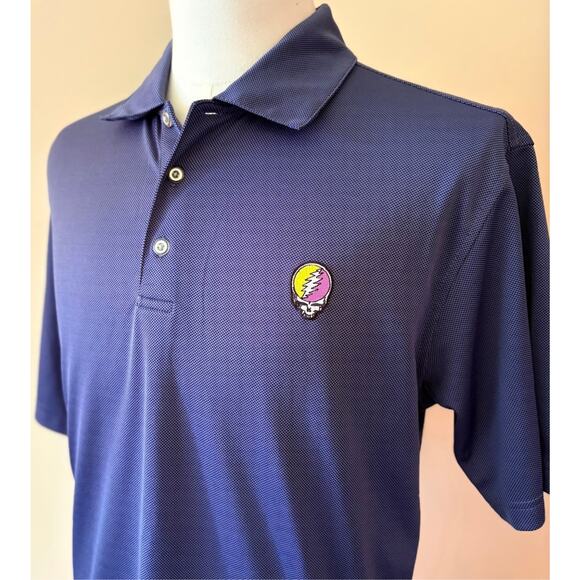 Grateful Dead Steal Your Face Cypress Point Performance Golf Shirt (L) - Picture 3 of 6